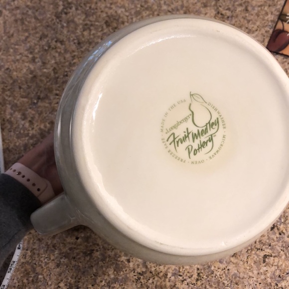 Longaberger Fruit Medley Pottery Pitcher Never Used Retired - Picture 9 of 16